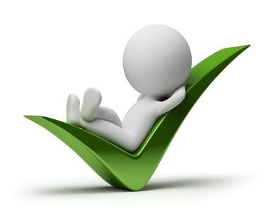 Cette image met en scène un personnage allongé sur un symbole de validation verte, symbolisant les sentiments de fierté et de réussite que l'association Des Jours Meilleurs souhaite inculquer aux jeunes des quartiers populaires.